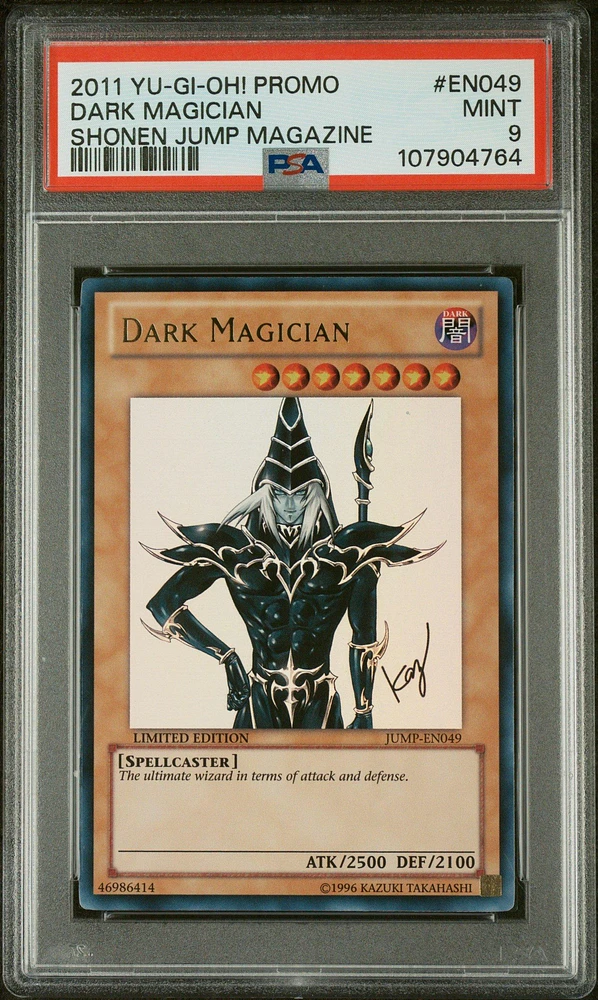 2011 Yu-gi-oh! Promo Shonen Jump Magazine En049 Dark Magician PSA 9