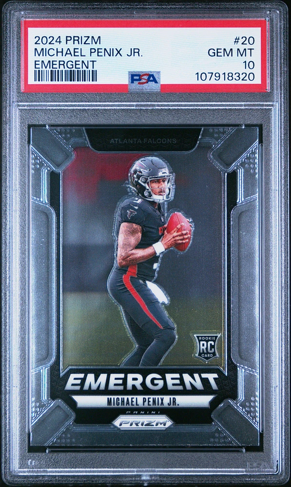 2024 Panini Prizm Emergent 20 Michael Penix Jr. PSA 10