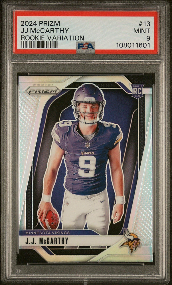 2024 Panini Prizm Rookie Variation 13 Jj Mccarthy PSA