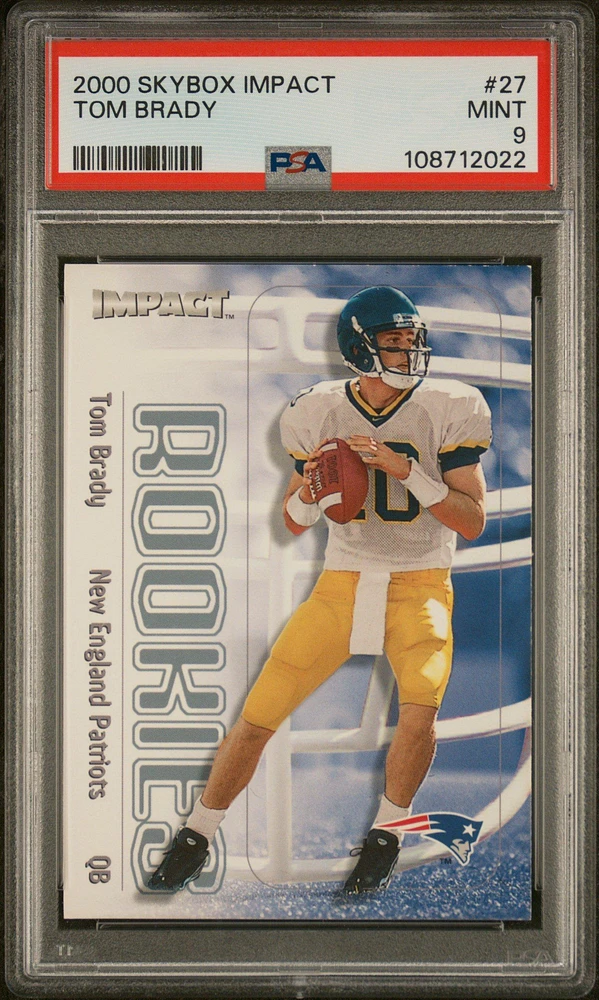 2000 Skybox Impact 27 Tom Brady PSA 9
