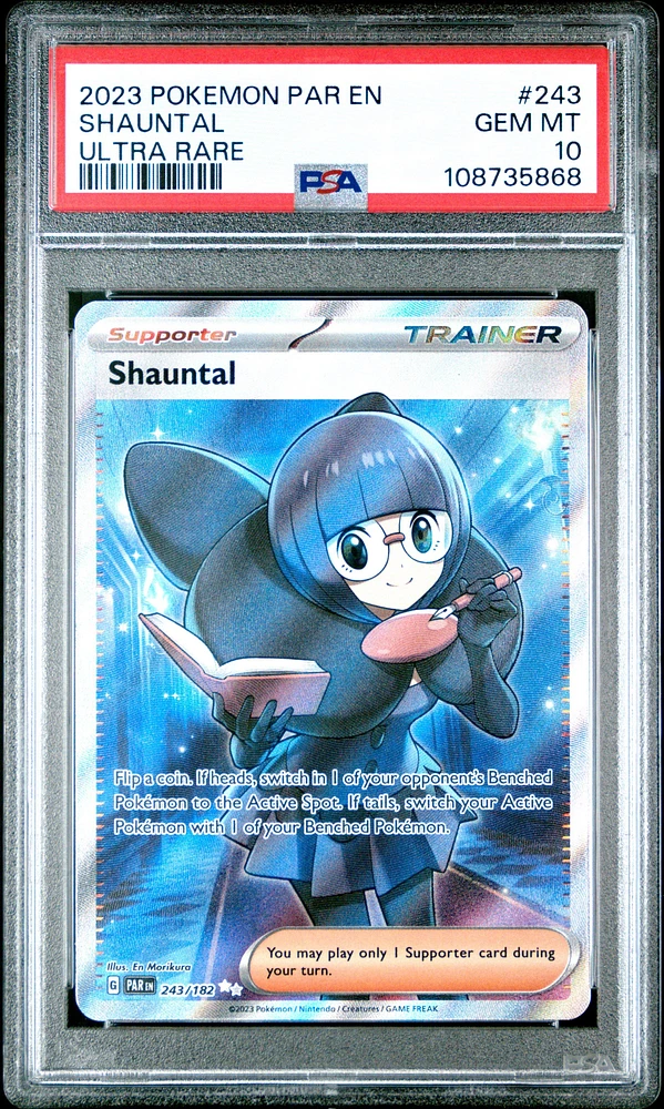 2023 Pokemon Par En-paradox Rift 243 Shauntal Ultra Rare PSA