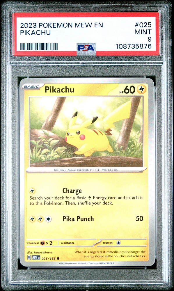 2023 Pokemon Mew En-151 Pikachu PSA