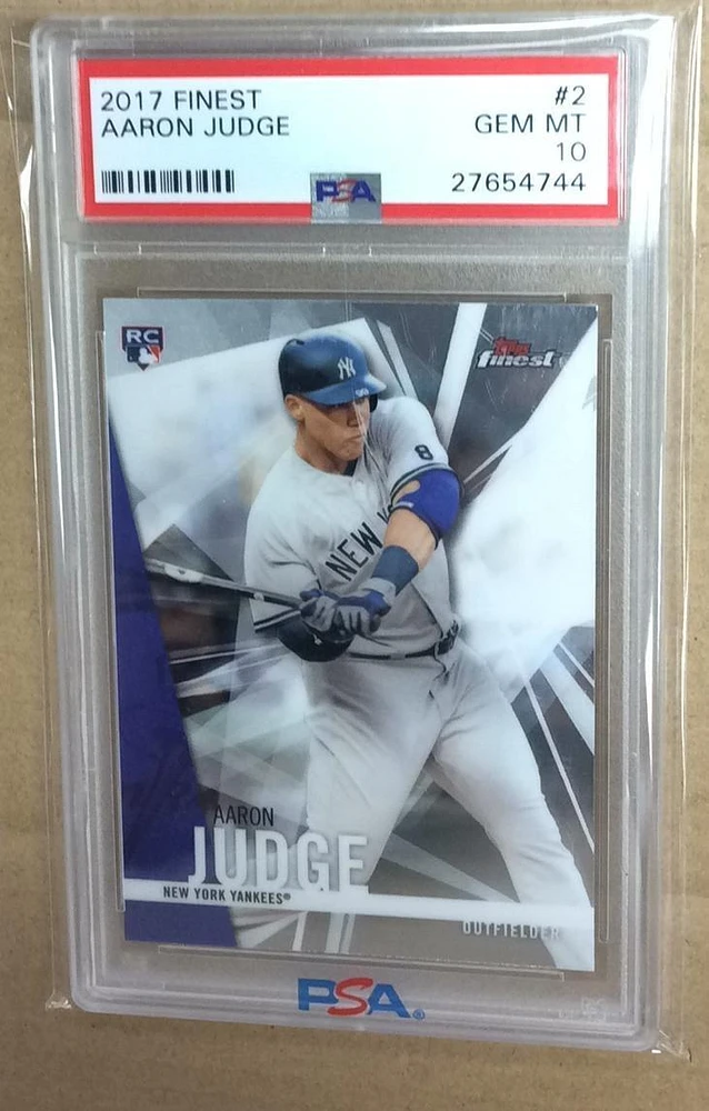 2017 Finest 2 Aaron Judge PSA 10