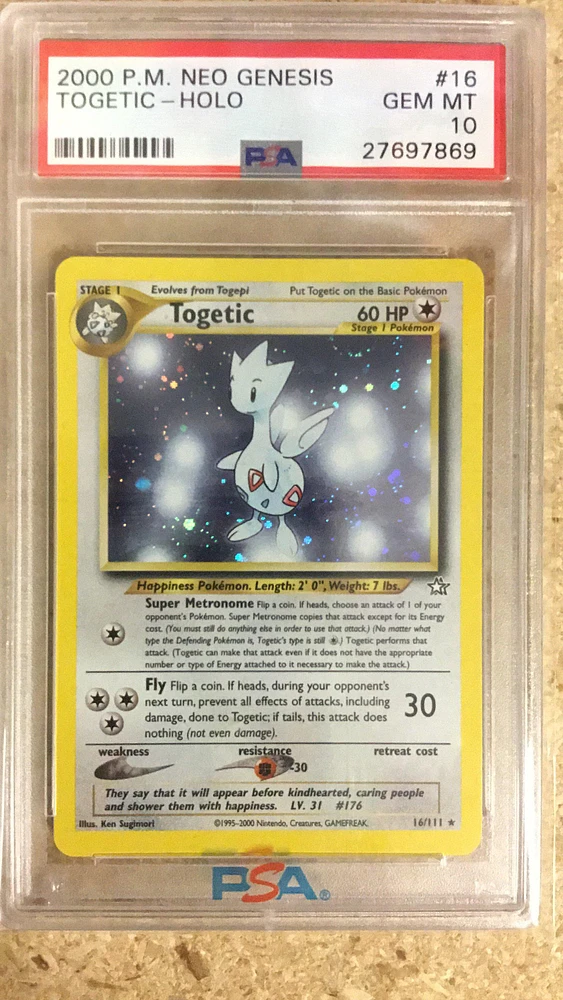 2000 Pokemon Neo Genesis 16 Togetic PSA 10