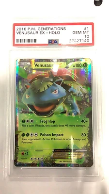 2016 Pokemon Xy Generations Venusaur Ex PSA