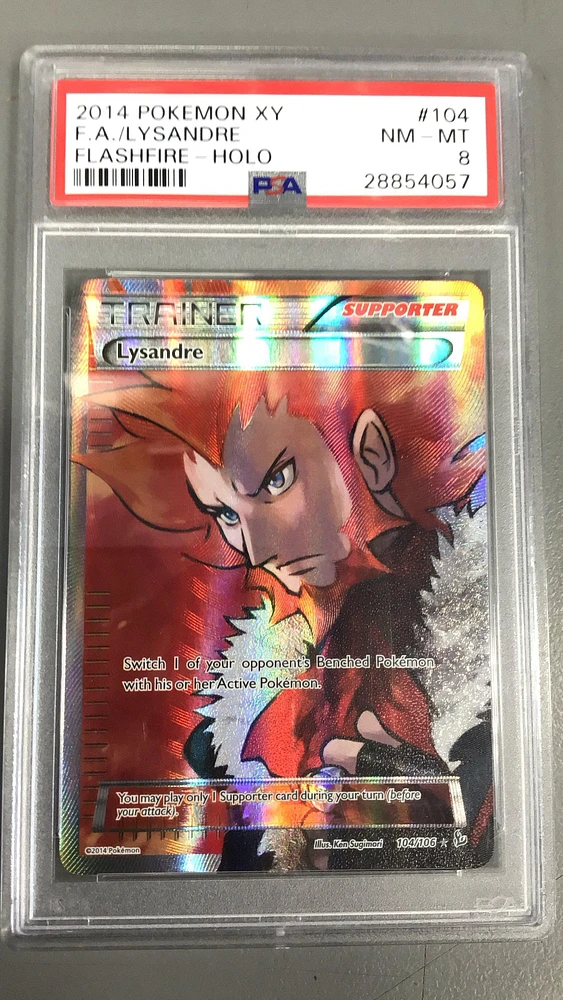 2014 Pokemon Xy Flashfire 104 Full Art/lysandre PSA