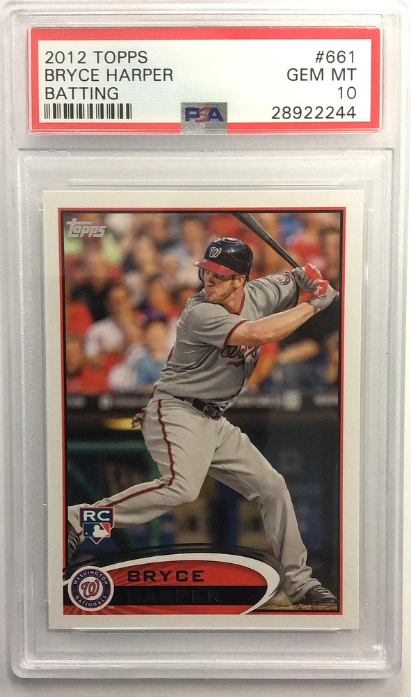 2012 Topps 661 Bryce Harper Red Helmet PSA 10