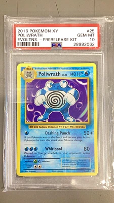 2016 Pokemon Xy Evolutions 25 Poliwrath PSA 10