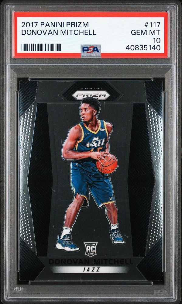 2017 Panini Prizm 117 Donovan Mitchell PSA