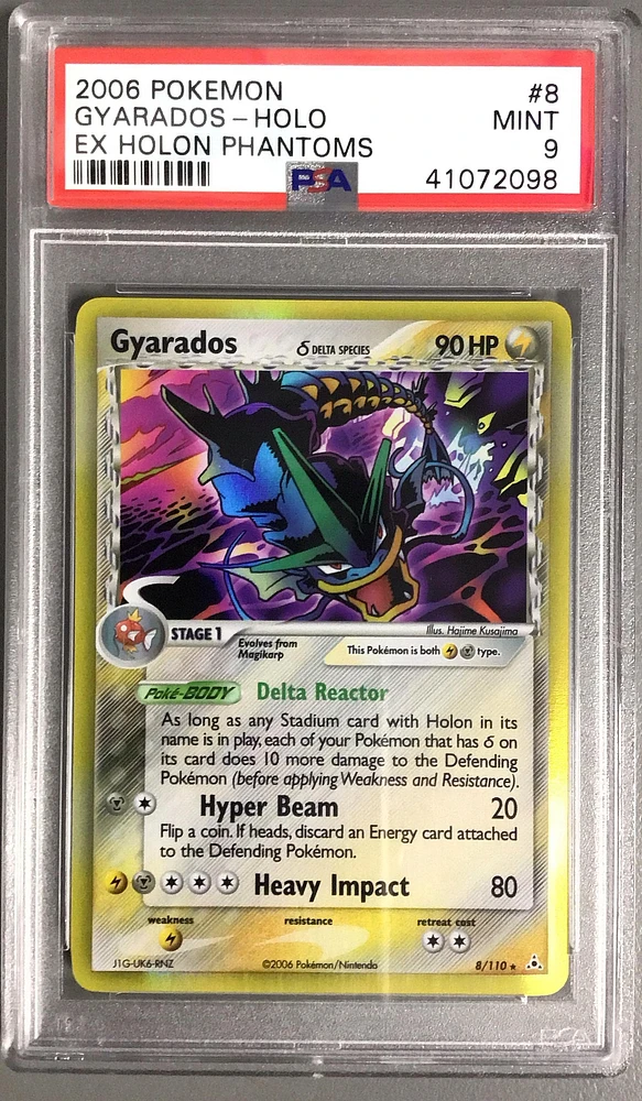 2006 Pokemon Ex Holon Phantoms 8 Gyarados-holo PSA