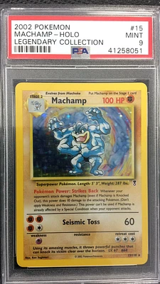 2002 Pokemon Legendary Collection 15 Machamp-holo PSA
