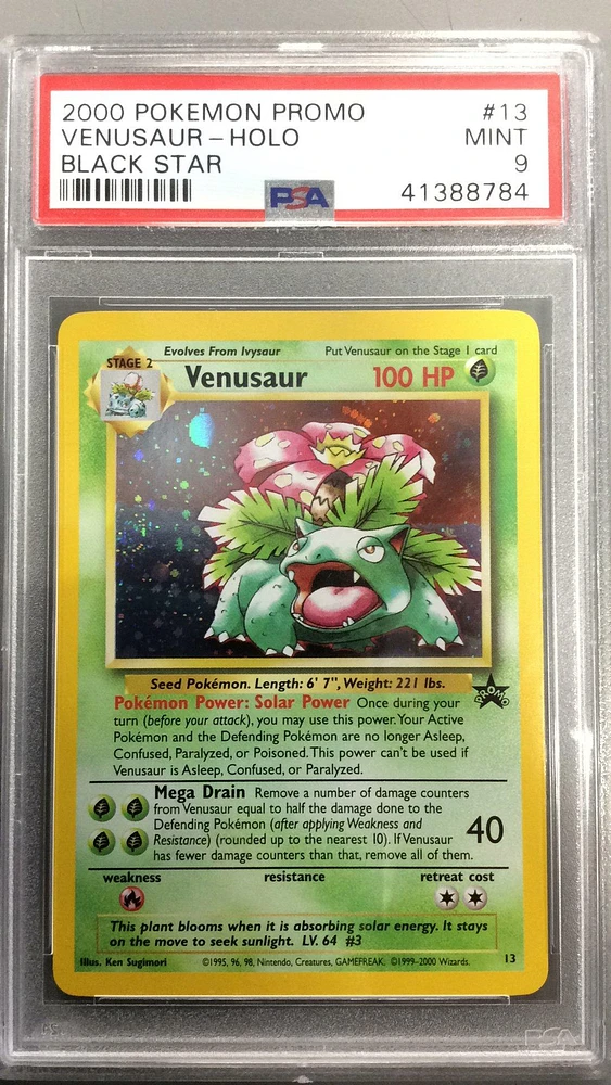 2000 Pokemon Promo Black Star 13 Venusaur PSA 9