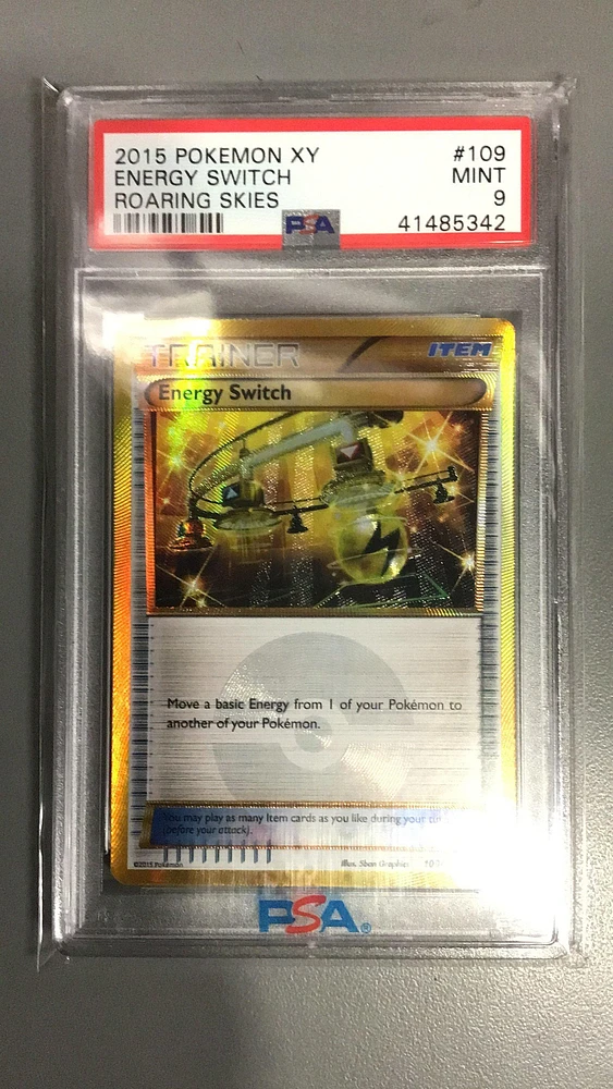 2015 Pokemon Xy Roaring Skies 109 Energy Switch PSA 9