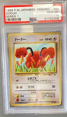 1998 Pokemon Japanese Vending 84 Doduo Series 1 PSA