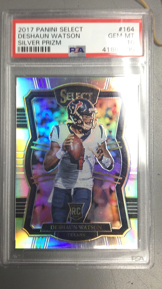 2017 Panini Select 164 Deshaun Watson Silver Prizm PSA 10