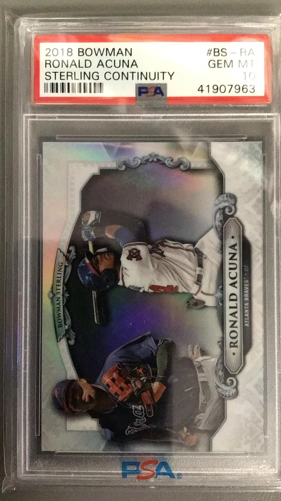 2018 Bowman Sterling Continuity Bs-ra Ronald Acuna PSA 10