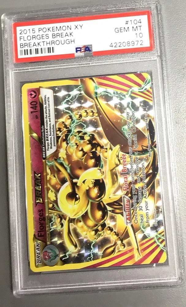 2015 Pokemon Xy Breakthrough 104 Florges Break PSA 10