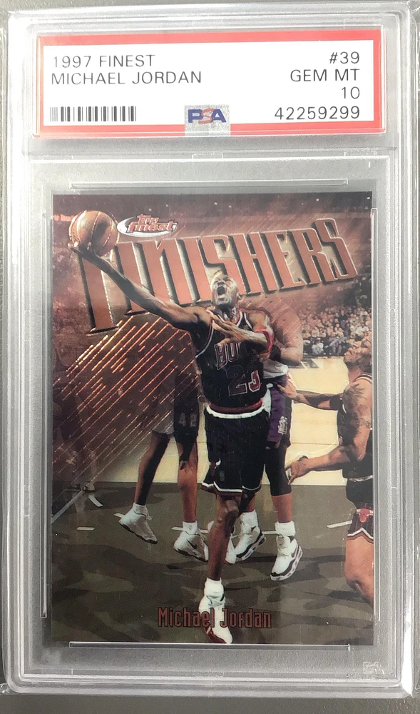 1997 Finest 39 Michael Jordan PSA 10
