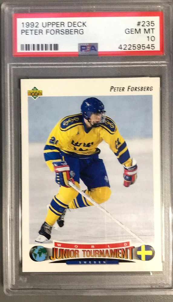 1992 Upper Deck Peter Forsberg PSA 10