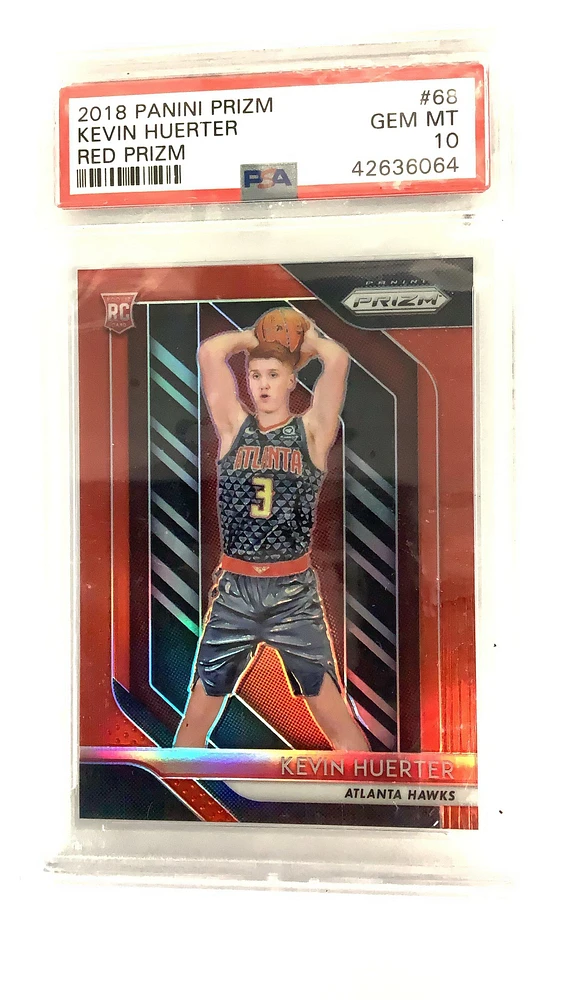 2018 Panini Prizm 68 Kevin Huerter Red Prizm PSA 10