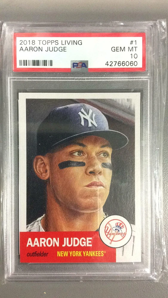 2018 Topps Living 1 Aaron Judge PSA 10