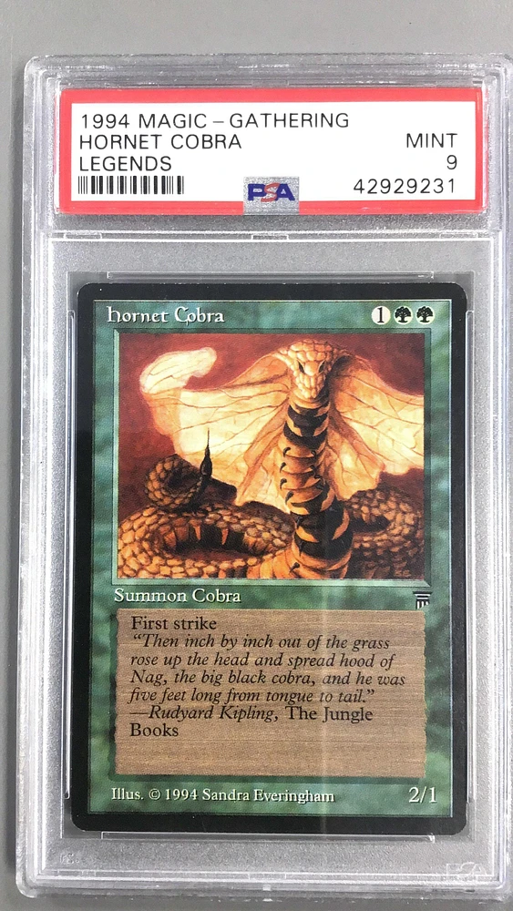 1994 Magic The Gathering Legends Hornet Cobra PSA 9