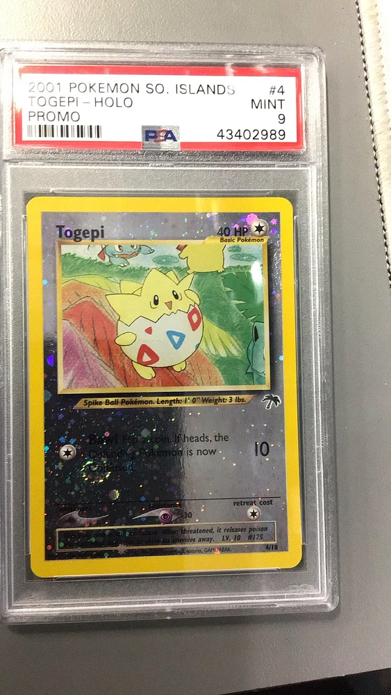 2001 Pokemon Southern Islands Promo 4 Togepi PSA 9