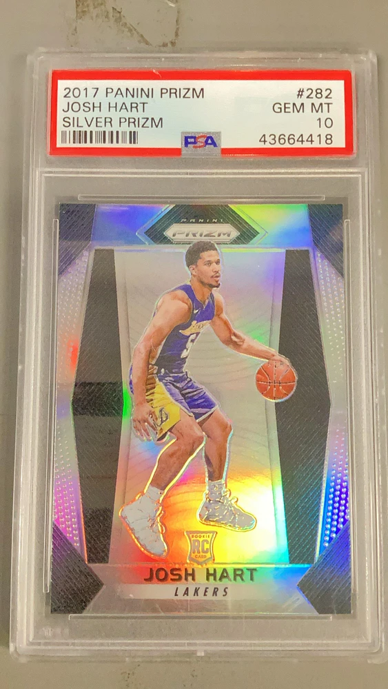 2017 Panini Prizm 282 Josh Hart Silver Prizm PSA 10