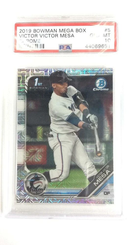 2019 Bowman Mega Box Chrome 5 Victor Victor Mesa PSA 10