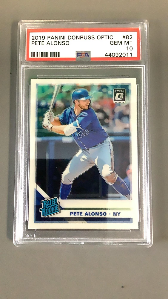 2019 Panini Donruss Optic 82 Pete Alonso PSA 10
