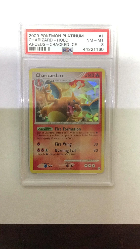 2009 Pokemon Platinum Arceus 1 Charizard PSA 8