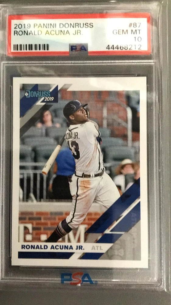 2019 Panini Donruss 87 Ronald Acuna Jr. PSA 10