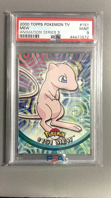 2000 Topps Pokemon Tv Animation Series 3 151 Mew PSA 9