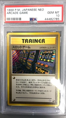 2000 Pokemon Japanese Neo Arcade Game PSA 10