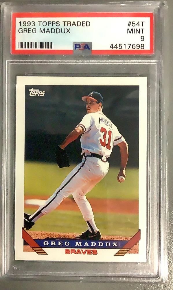1993 Topps Traded 54t Greg Maddux PSA