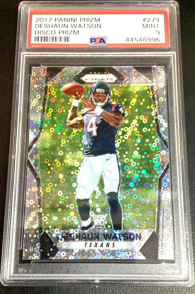2017 Panini Prizm 279 Deshaun Watson Disco Prizm PSA 9