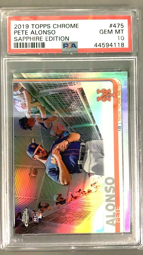 2019 Topps Chrome Sapphire Edition 475 Pete Alonso PSA 10