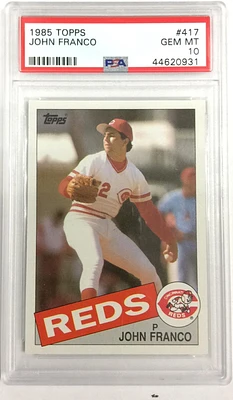 1985 Topps 417 John Franco PSA 10