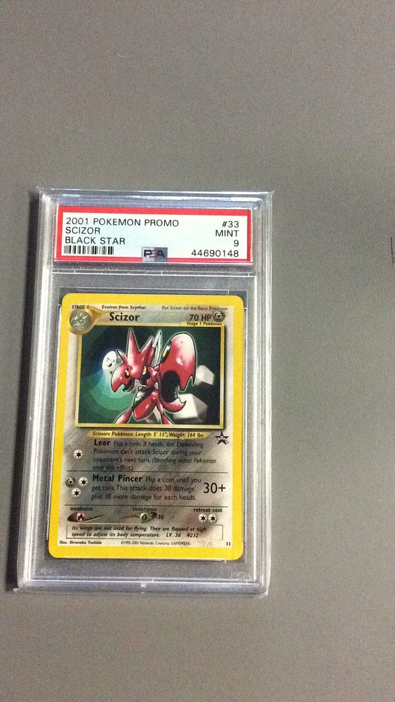 2001 Pokemon Promo Black Star 33 Scizor PSA