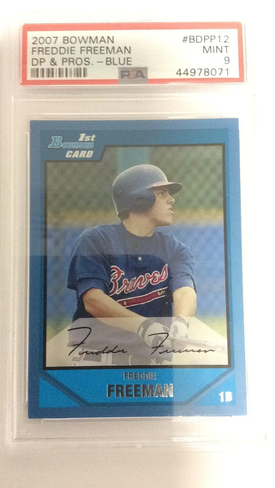 2007 Bowman Draft Picks & Prospects Bdpp12 Freddie Freeman PSA 9