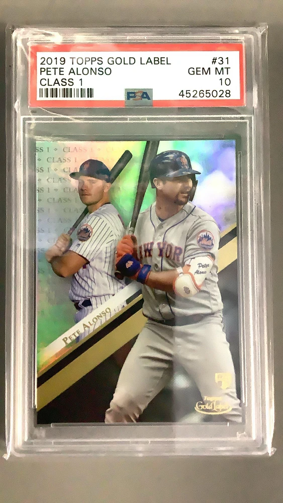 2019 Topps Gold Label 31 Pete Alonso PSA 10