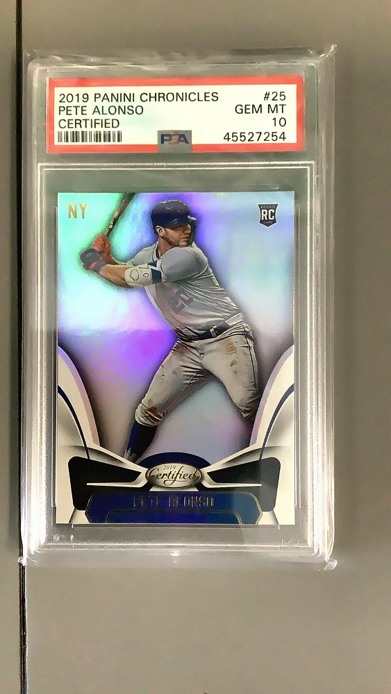2019 Panini Chronicles Certified 25 Pete Alonso PSA 10