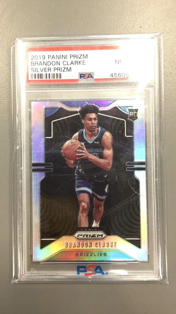 2019 Panini Prizm 266 Brandon Clarke Silver Prizm PSA 8
