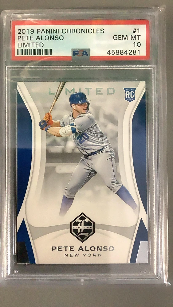 2019 Panini Chronicles Limited 1 Pete Alonso PSA 10