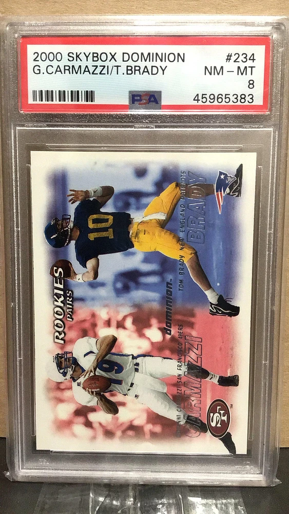 2000 Skybox Dominion 234 Tom Brady/giovanni Carmazzi PSA