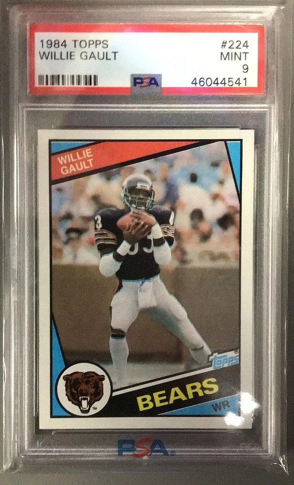 1984 Topps 224 Willie Gault PSA 9