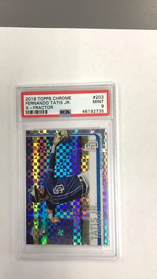 2019 Topps Chrome 203 Fernando Tatis Jr. X-fractor PSA 9