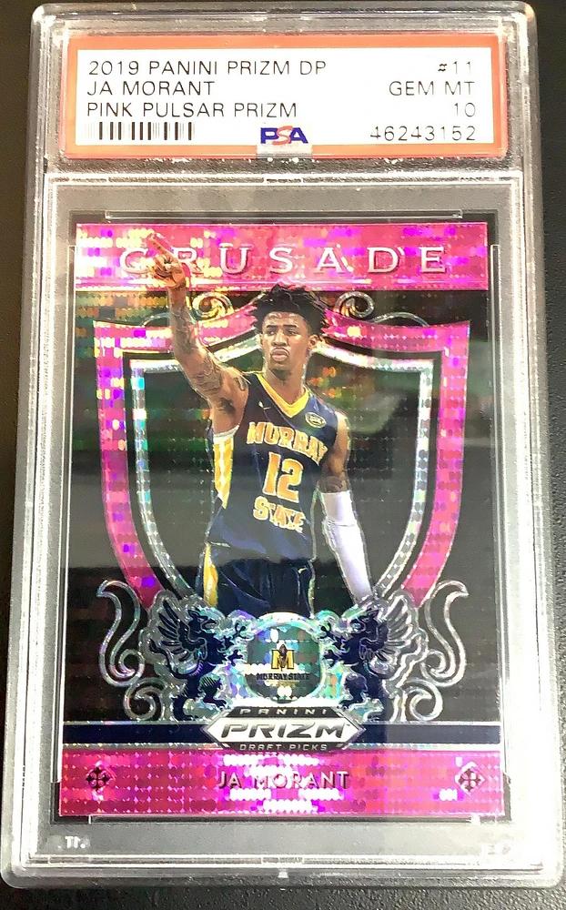 2019 Panini Prizm Draft Picks 11 Ja Morant Pink Pulsar Prizm PSA 10