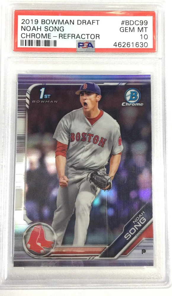 2019 Bowman Draft Bdc99 Noah Song Chrome-refractor PSA 10