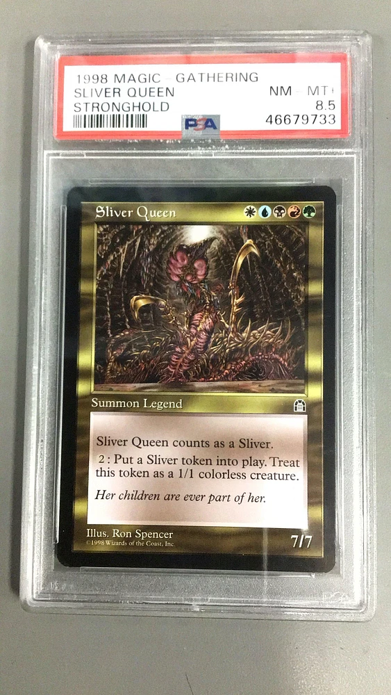1998 Magic The Gathering Stronghold Sliver Queen PSA NM-MT+ 8.5